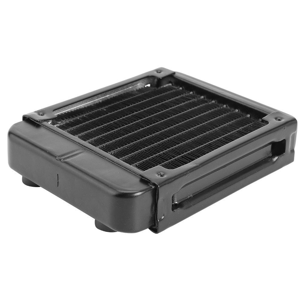 Pc Water Cooling - 120mm Wasserkühlungsradiator mit G1/4 Gewinde, 10-Rohr