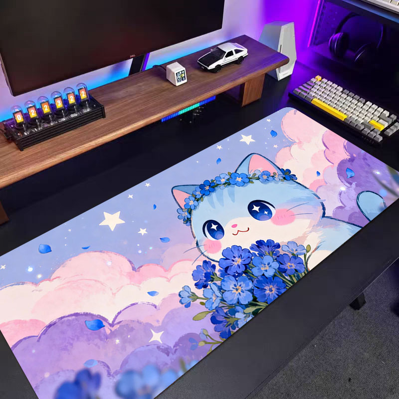 1 Stück Rosa-Lila Wolken-Katze – Pc Gaming Pink Bewertung und Preis